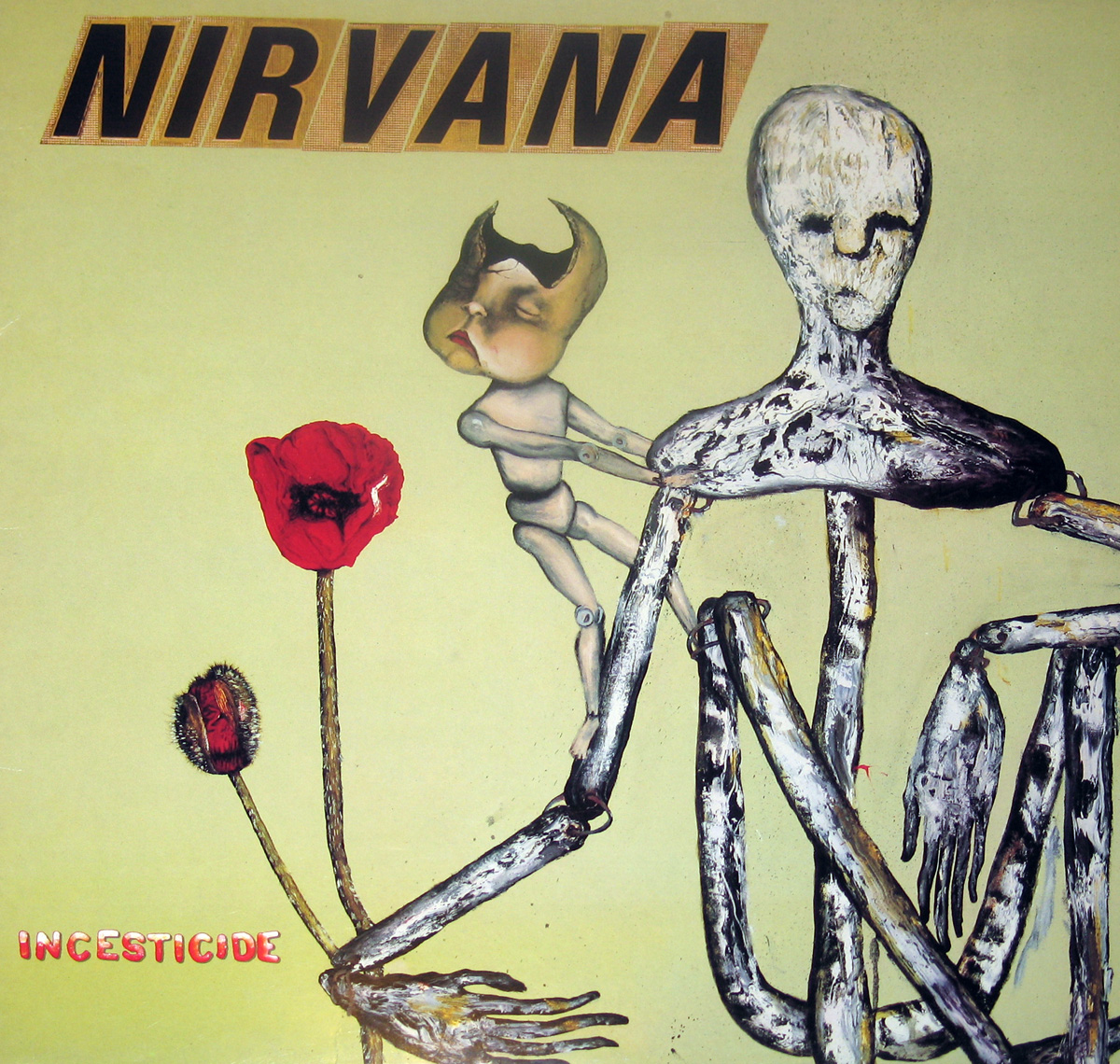 large photo of the album front cover of: NIRVANA - Incesticide  